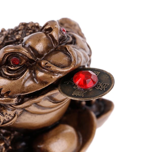 Feng Shui Penge Lucky Fortune For Frog Toad Mønt Ornamenter Luc B one size