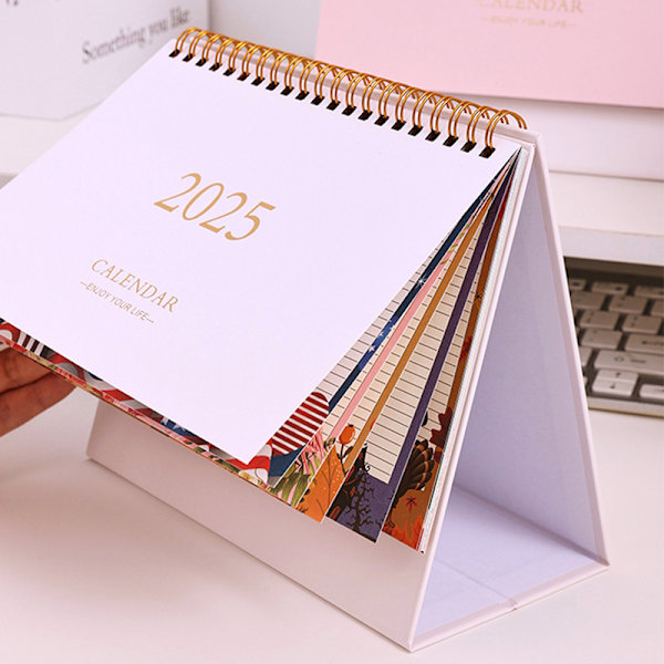 Lille Skrivebords Kalender 2024-2025 Green