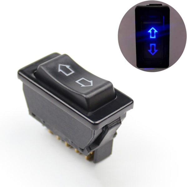 Universel jævnstrøm 12V 20A Auto-motorrudeafbryder 5 Blue one size