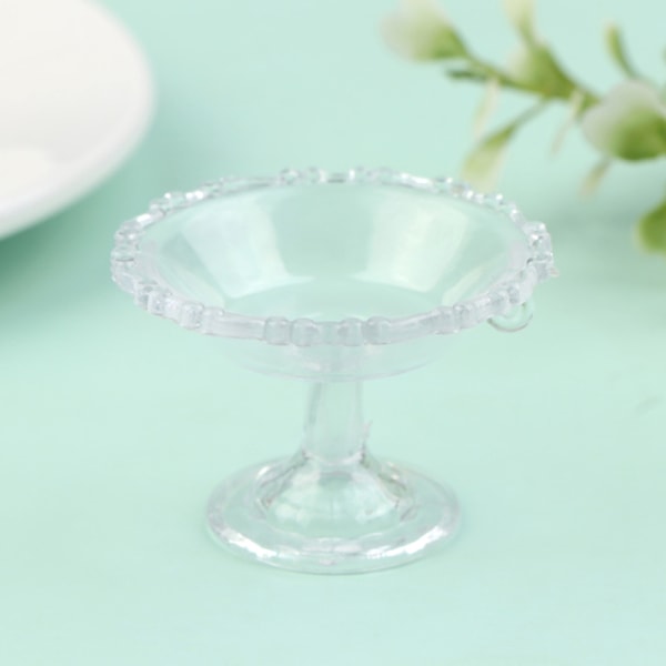 1Sett 1:12 Dollhouse Miniatyr Dessert Pan Cake Stand Fruktbrett one size