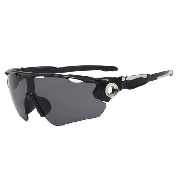 Sykkelbriller 8 Clolors Outdoor Sports Solbriller Herre Dame C Black one size