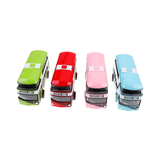 Lasten metallivaluautojen lelut vedetään taaksepäin 1:43 kaksikerroksinen lontoo Sky blue 1pc