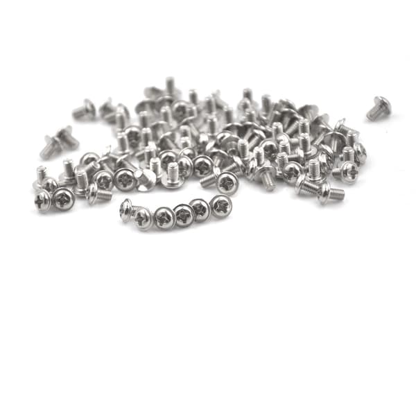 100 stk PC-deksel Harddisk Precision PSU 6/32" Hex Scre Silver 100Pcs