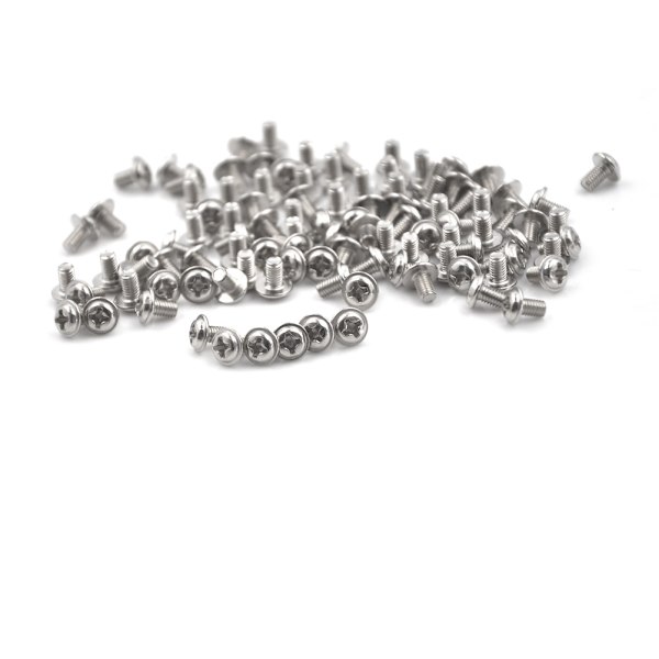 100st Dator PC- case Hårddisk Precision PSU 6/32" Hex Scre Silver 100Pcs