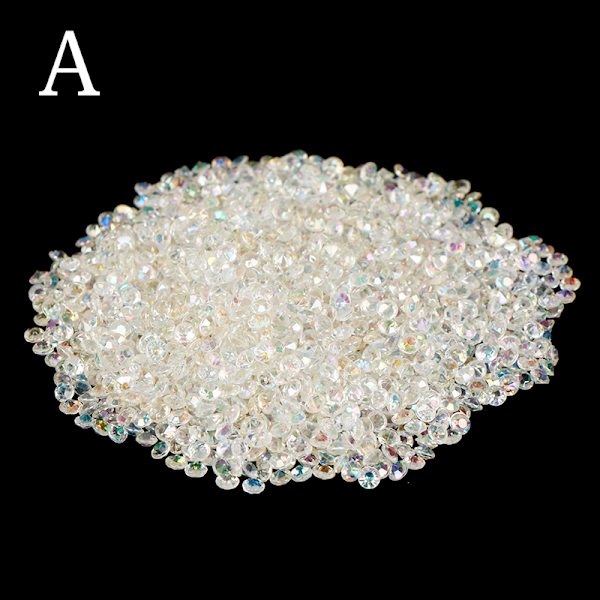 2000kpl 4,5mm Crystal Diamond Table Confetti Wedding Bridal Par Transparent A