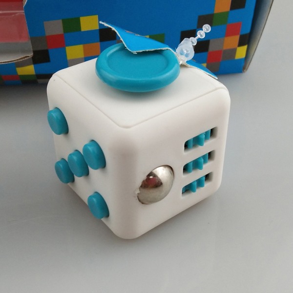 Ralix Fidget Cube Legetøj Relief Fokus Attention Work Puslespil Blue onesize