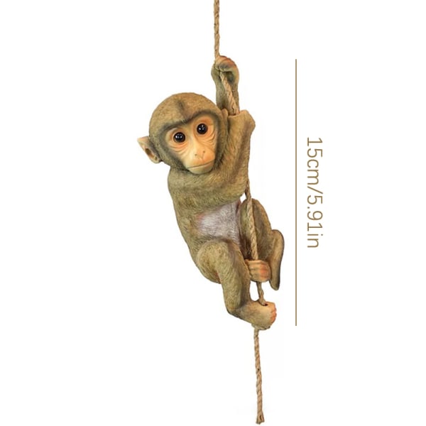 Puutarhaeläin simpanssi ripustaa Monkey Baby Tree -kiipeilyhartsia B one size