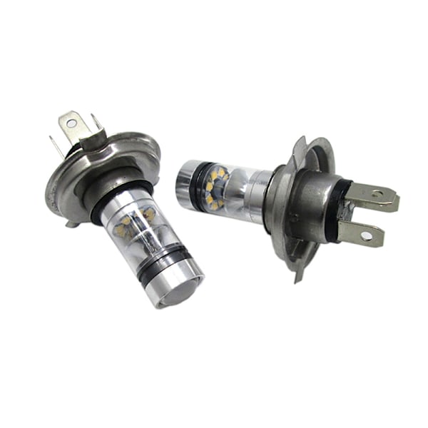 2 ST LED-lampa vit bilmotorcykelstrålkastare High Power 8000K F White H4