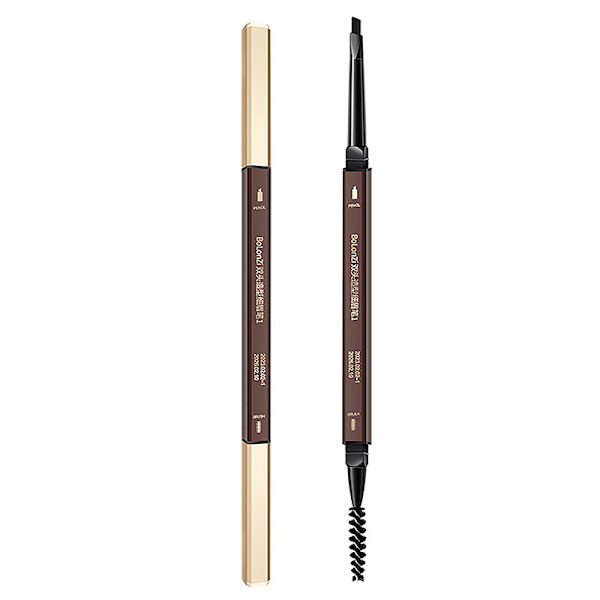 Dobbelt hoved øjenbryn blyant Vandtæt svedtæt kosmetik Beau Dark brown oneszie