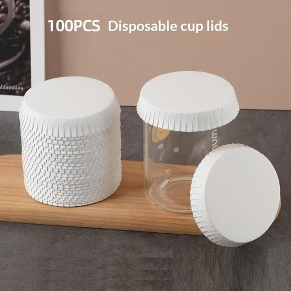 100 st engångsglasöverdrag för glas 85mm
