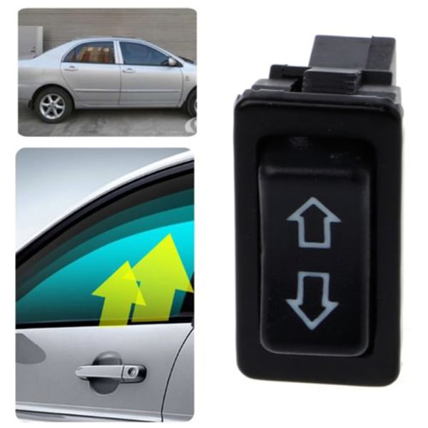Universal Plastic Jævnstrøm 12V 20A Auto Car Power Window Black Onesize