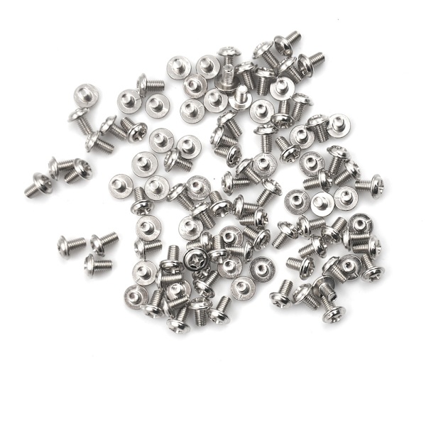 100st Dator PC- case Hårddisk Precision PSU 6/32" Hex Scre Silver 100Pcs