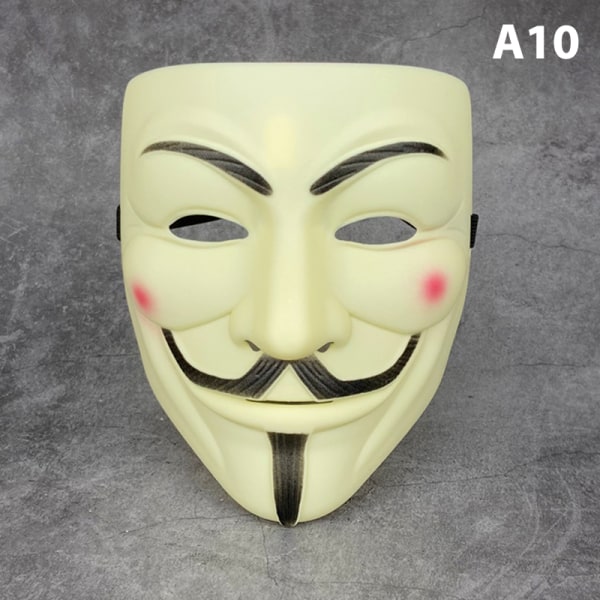 Vendetta Hacker Mask Anonym julefestgave til voksen K A10 one size
