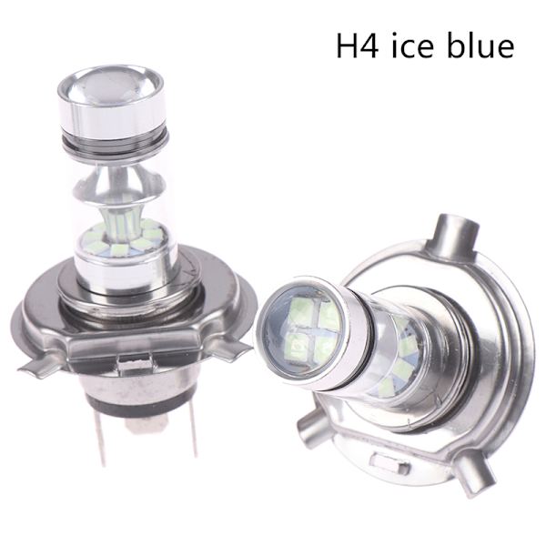 2x Auto H4/H7 9003 HB2 8000K Hi/Lo Beam 20 LED Sumuvalo Ajaminen Blue H4