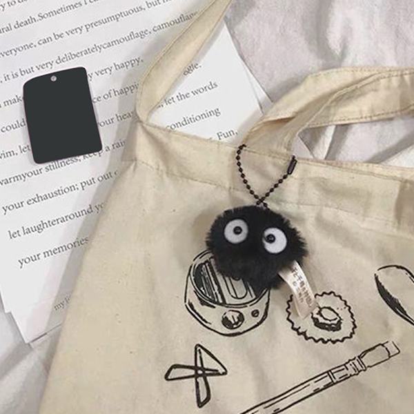 e My Neighbor Totoro nøglering Spirited Away Bag Charms Purse Ac Black OneSize