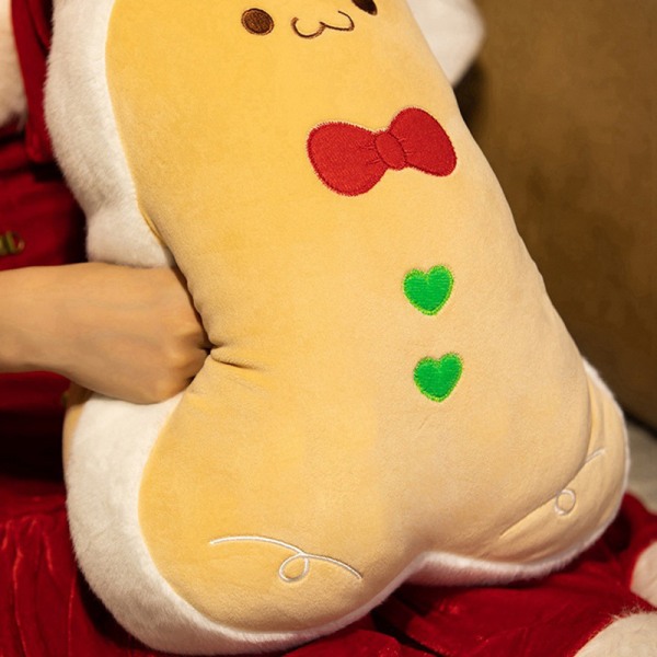 Kawaii Gingerbread Man Plysj Doll Xmas Tree Pute For Christmas A2 one size