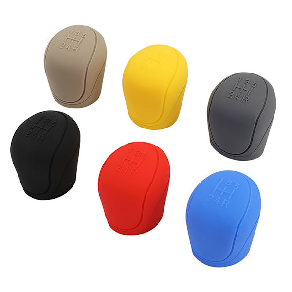 Silikon Bil Gear Head Shift Knob Cover Gear Shift Non Slip Gri Red One Size