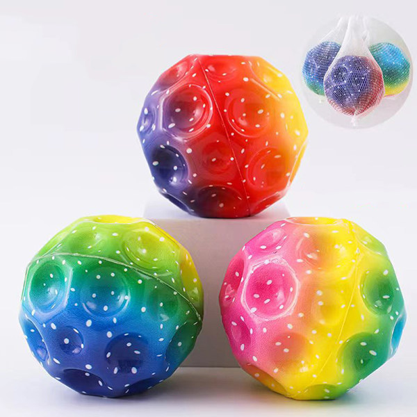 Galaxy Moon Ball Extreme korkea pomppiva pallo avaruuspallo lapsille A2 one size