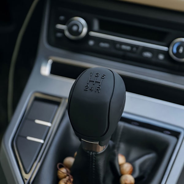 Silikon Bil Gear Head Shift Knop Cover Gear Shift Non Slip Gri Gray One Size