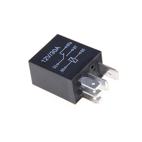 2st DC 12V 5 Pins 30A Automotive Changeover Relay Bilcykel Rel Black 2Pcs