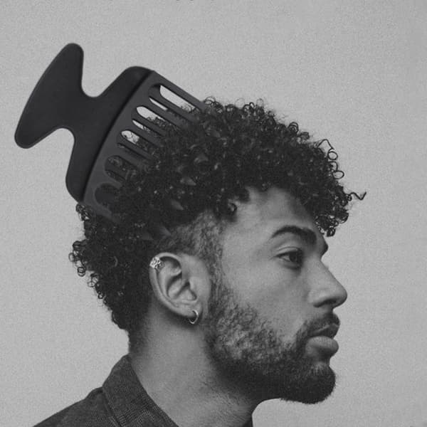 Bredtandad Afro Hårkam Reda ut Peruk Flätor Hårborste O one size