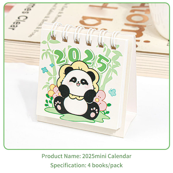 2025 Mini Catton Småbordskalender Fickformat Bärbar Kalender P A5