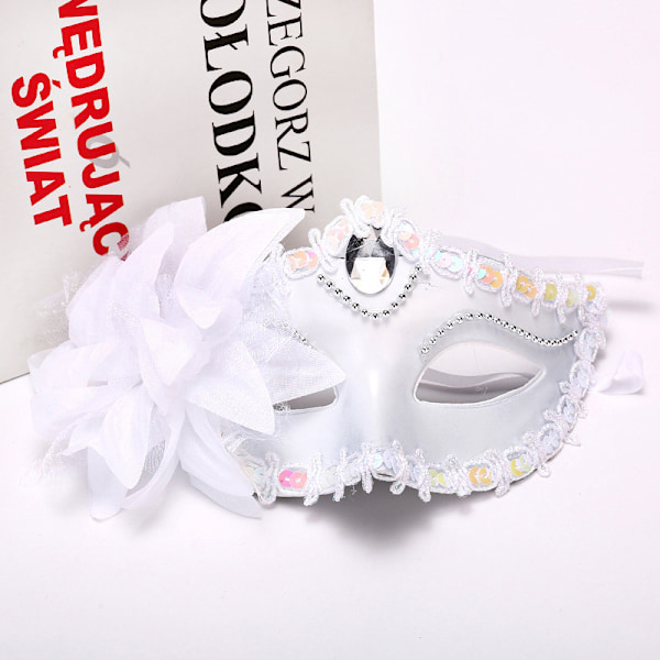 Halloween Princess Maske Stor Lily Maske Prinsesse Kjole Maske BL 20*10*10