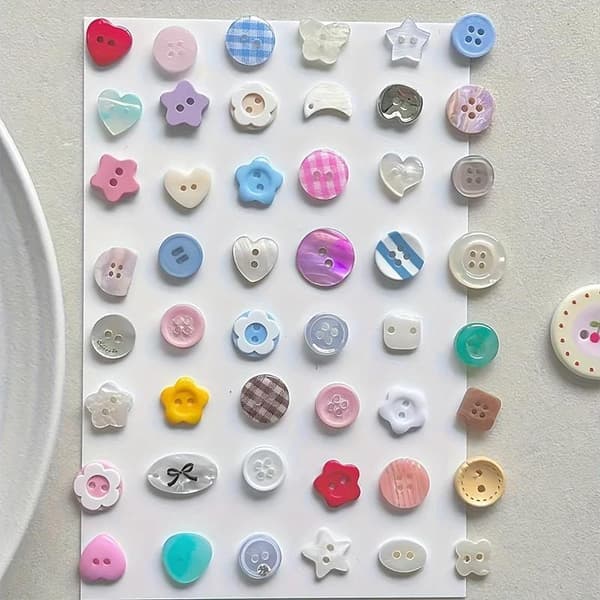 10 stk. tilfældige DIY scrapbooking og syknapper til tøj 10pcs