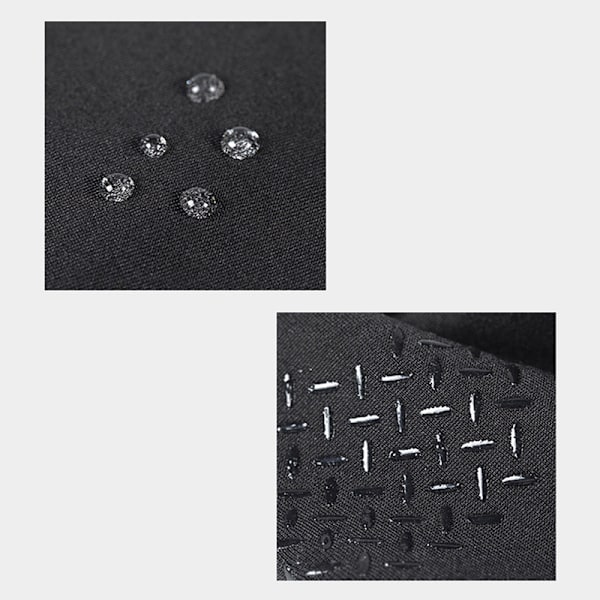 Lämpimät talvikäsineet kosketusnäytölle, tuulenpitävät käsineet moottoripyöräilyyn Black-XL