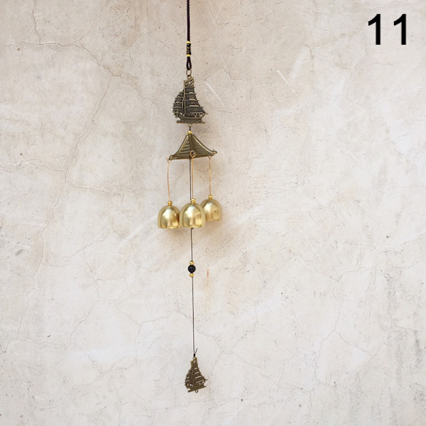 Antik Wind Chime Kobber Yard Have Udendørs Living Dekoration 2 one size