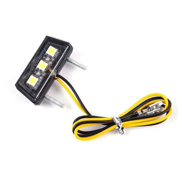 12V moottoripyörän rekisterikilpi LED-valo vedenpitävä moottoripyörä Li Yellow onesize