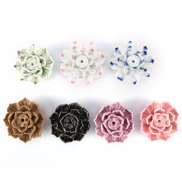 Keramisk rökelsebrännare hållare Lotus Catcher Plate Natural C onesize