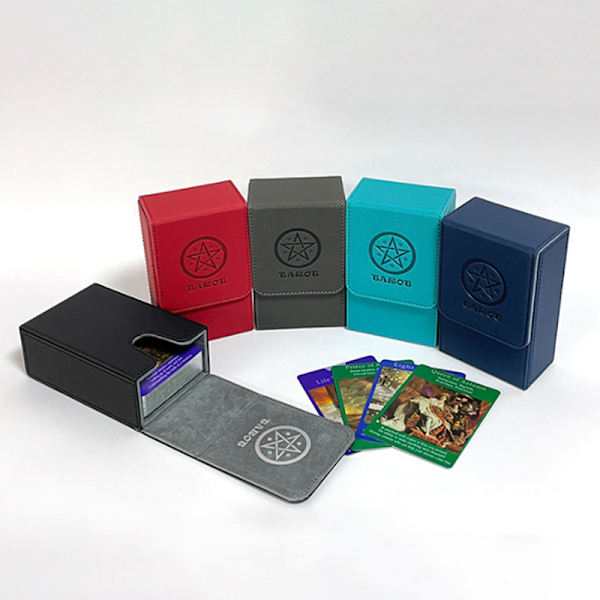 Tarotkortförvaringslåda Dubbel PU- case Black A