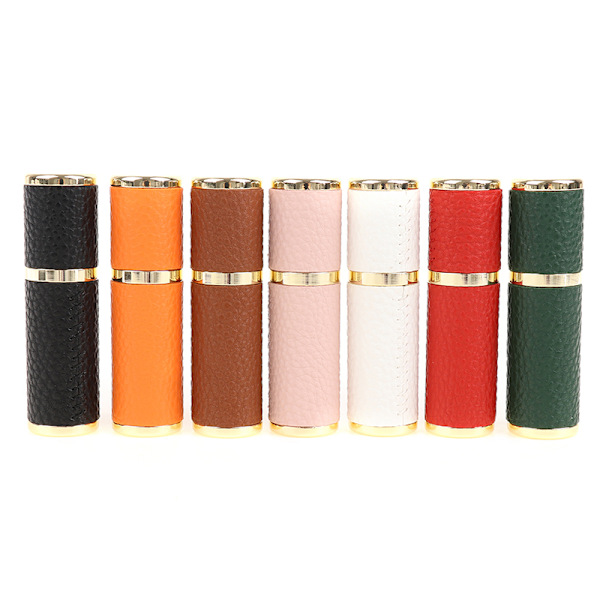 5ML Läderparfymflaska Bärbar Sprayer Påfyllningsbar Tom Pe White 5ml empty