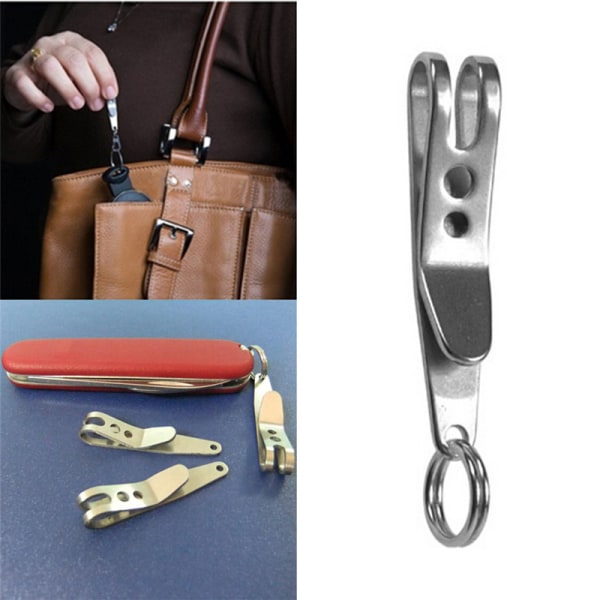EDC Bag Suspension Clip Nøkkelring Clip Tool Karabinkrok Outdoor Qu Silver