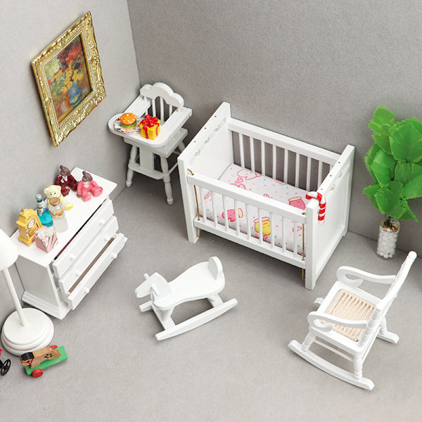 1:12 Dollhouse Set Baby Gunghäst Cha one size