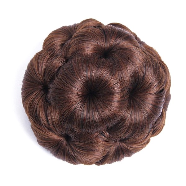 Syntetisk Hår Bun Bud Hårklipp For Kvinner Hestehale Klo Klipp Light brown
