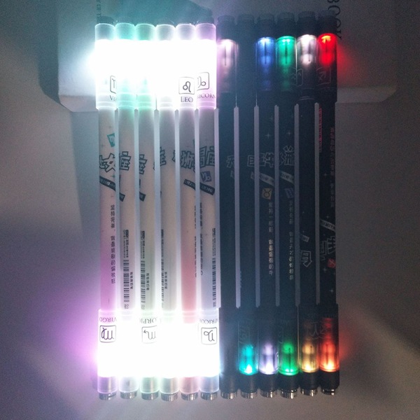 Roterende Pen Roterende Gaming Kuglepen Luminous Pen til begyndere Sakura one size