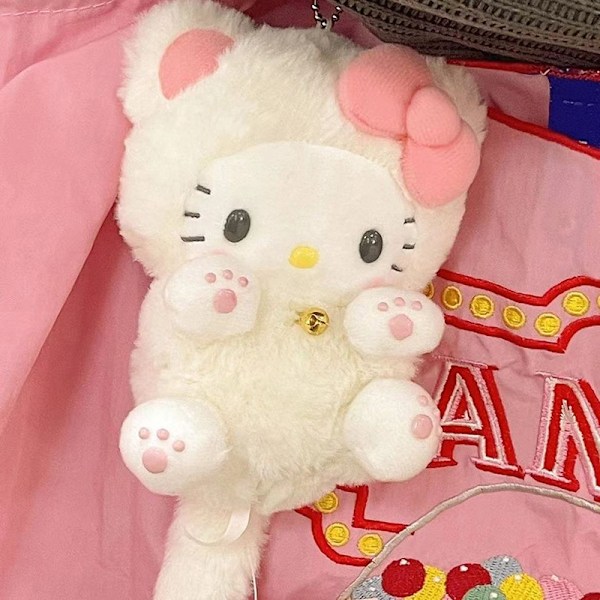 Kawaii Pehmeä Plussipehmolelu Avaimenperä Piirretty Laukkuripendantti H OneSize