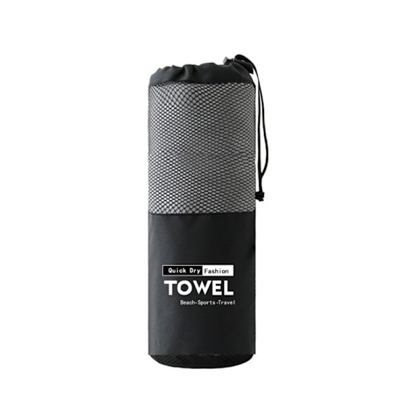 Mikrofiberhandduk Sportbad Gym Snabbtorkande Resor Simning C Gray 40*80cm