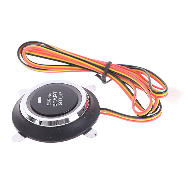 12V Auto Ersättningsbil Motor Start Stopp Tryckknapp Tändning Black one size