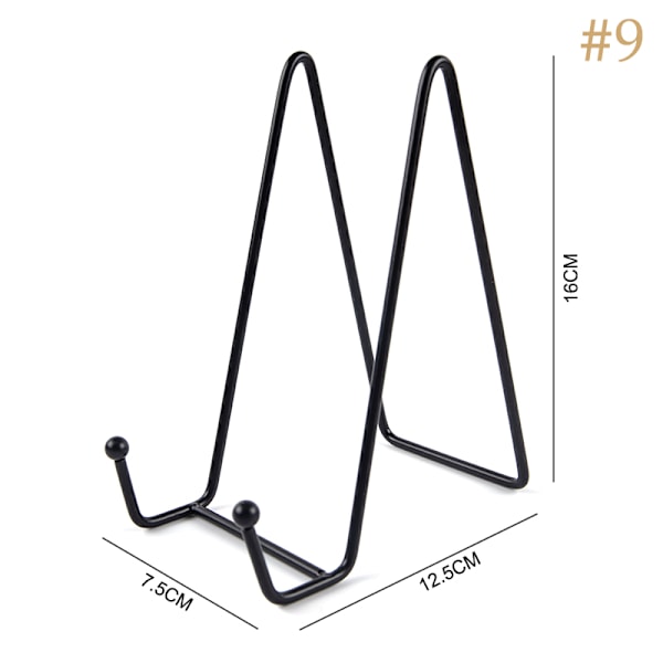 Iron Art Magazine Display Stativ Oppvaskstativ Tallerken Skål Bilde Fr Black L