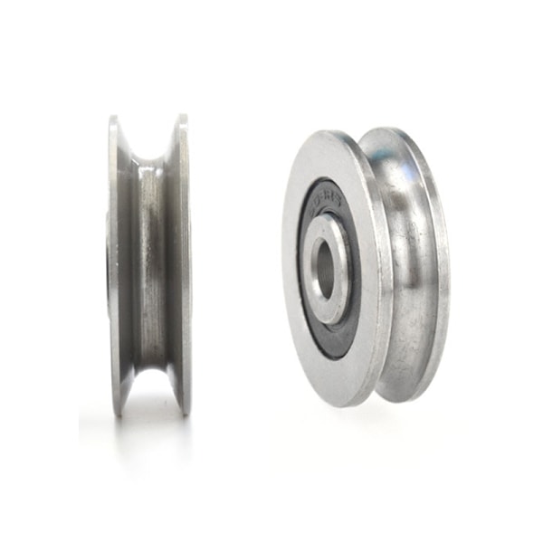 12*50*13mm spårhjul Metall U-spår ståltrådslyftning A2 A2