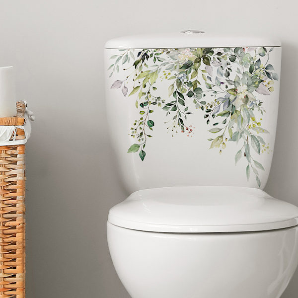 Grønne Blade Wallsticker Badeværelse Toiletindretning Stue Ca Green one size