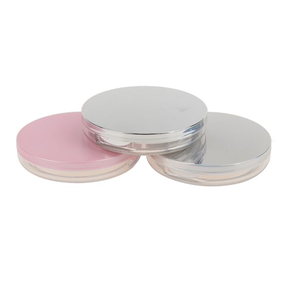 Kannettava tyhjä kosmeettinen seula, löysä purkkisäiliö, puff Box Cas Multicolor one size