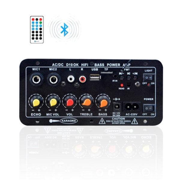 Bluetooth o Vahvistinkortti Hifi Stereo o Vahvistin Digital Pow Multicolor onesize