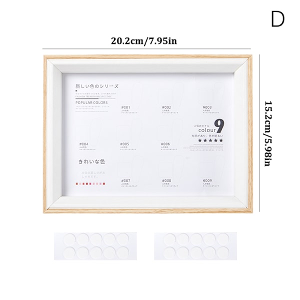 Uregelmæssig Akryl Nail Art False Tips Display Board Hylde Displ D ONESIZE