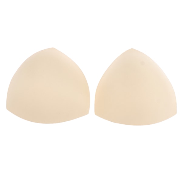 3 paria Triangle Women Bikini Rintapehmusteet Sponge Foam Bra P Beige 3pair