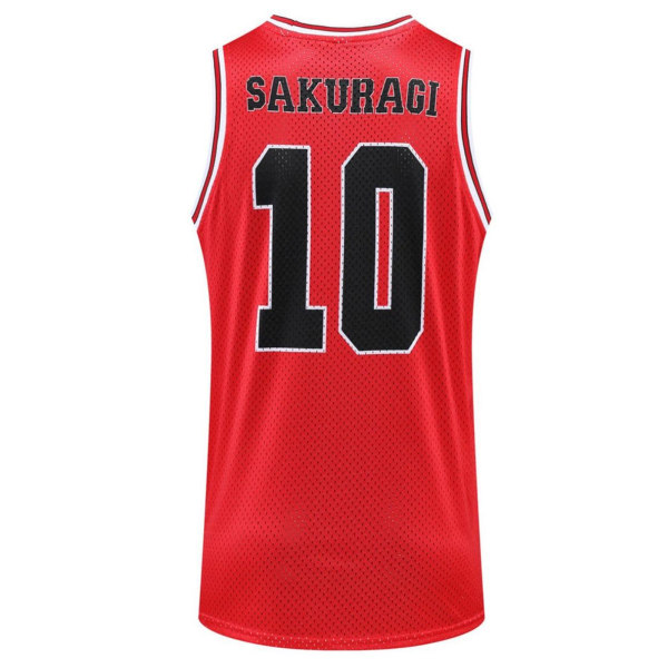 sommer herrevest slam dunk 3d-trykt basketball jersey team u Red M