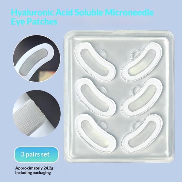 Hyaluronsyra Micro Ögonlappar Mask <0,3 mm Hudvård Under Ögonen one size